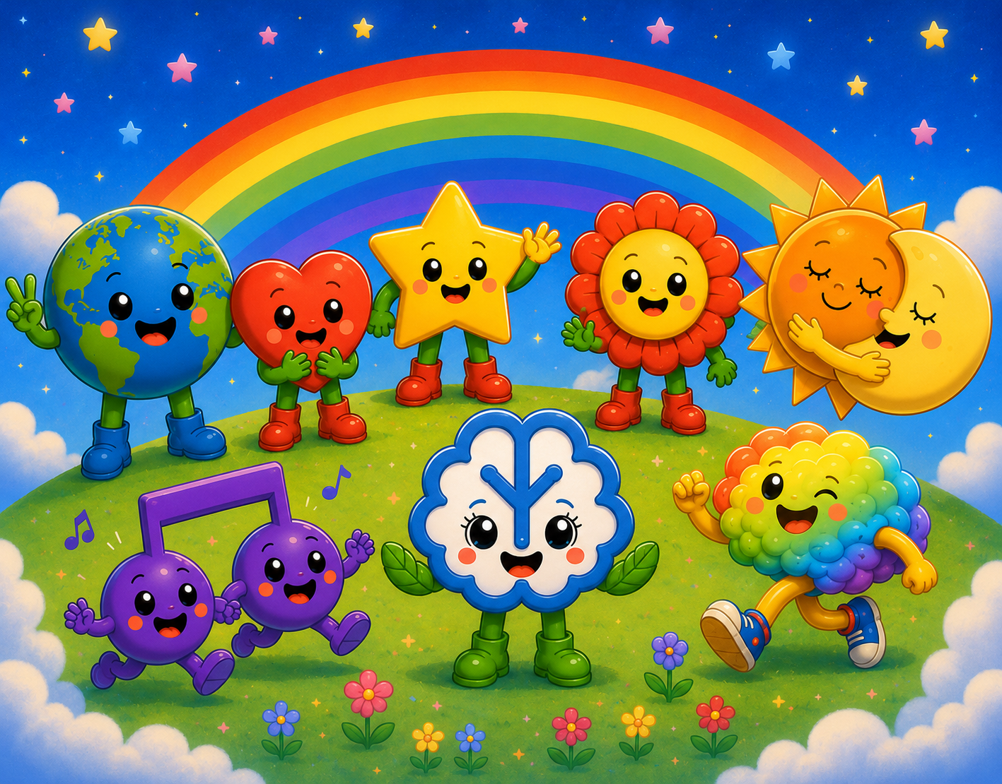 The seven Bloom Buds characters